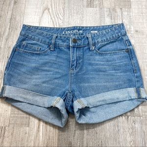 denim shorts